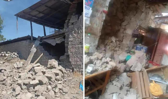 Terremoto de 7.2 deja deslizamientos y daños en viviendas de adobe en Parinacochas